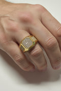 14 CLEAR SQUARE MENS RING UM