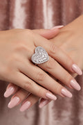 WHG CLEAR BAGUETTE CRYSTAL RING