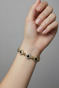 14K BLACK CLOVER PAVE BRACELET RQ