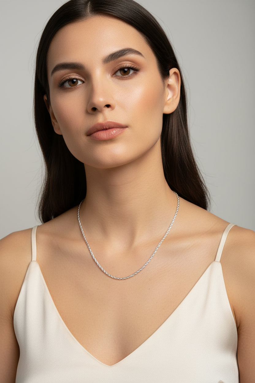 WHG 22IN DIAMOND-CUT ROPE CHAIN NECKLACE X001217286