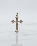 14K CLEAR CROSS PENDANT