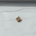 14K PINK CLOVER PENDANT