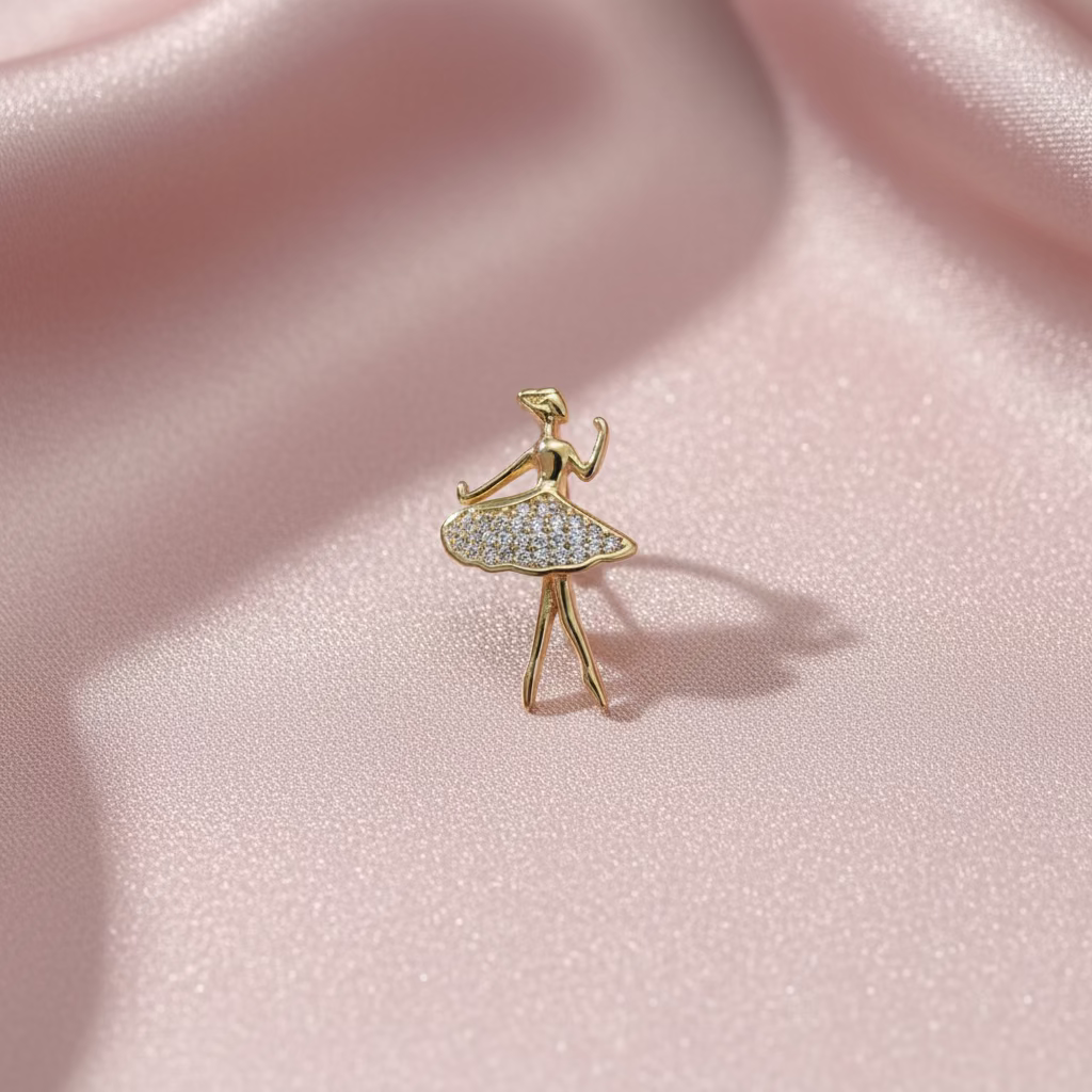 14K BALLERINA GIRL PENDANT