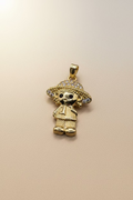 14K GIRL PENDANT