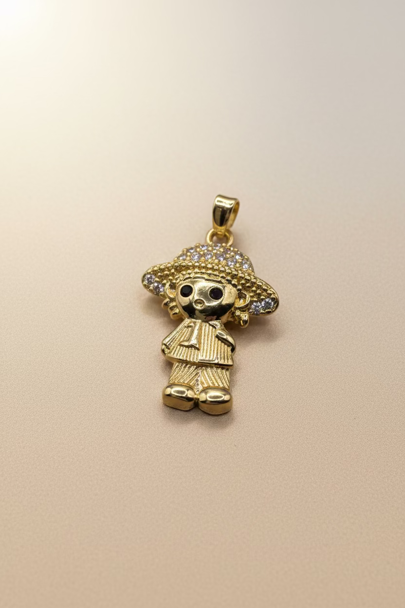 14K GIRL PENDANT