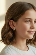 14K CLEAR UNICORN STUD EARRING YH-10030003