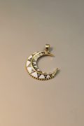 14K MOON PENDANT