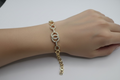 14K 7IN INSP CC CIRCLE LINK BRACELET RQ345