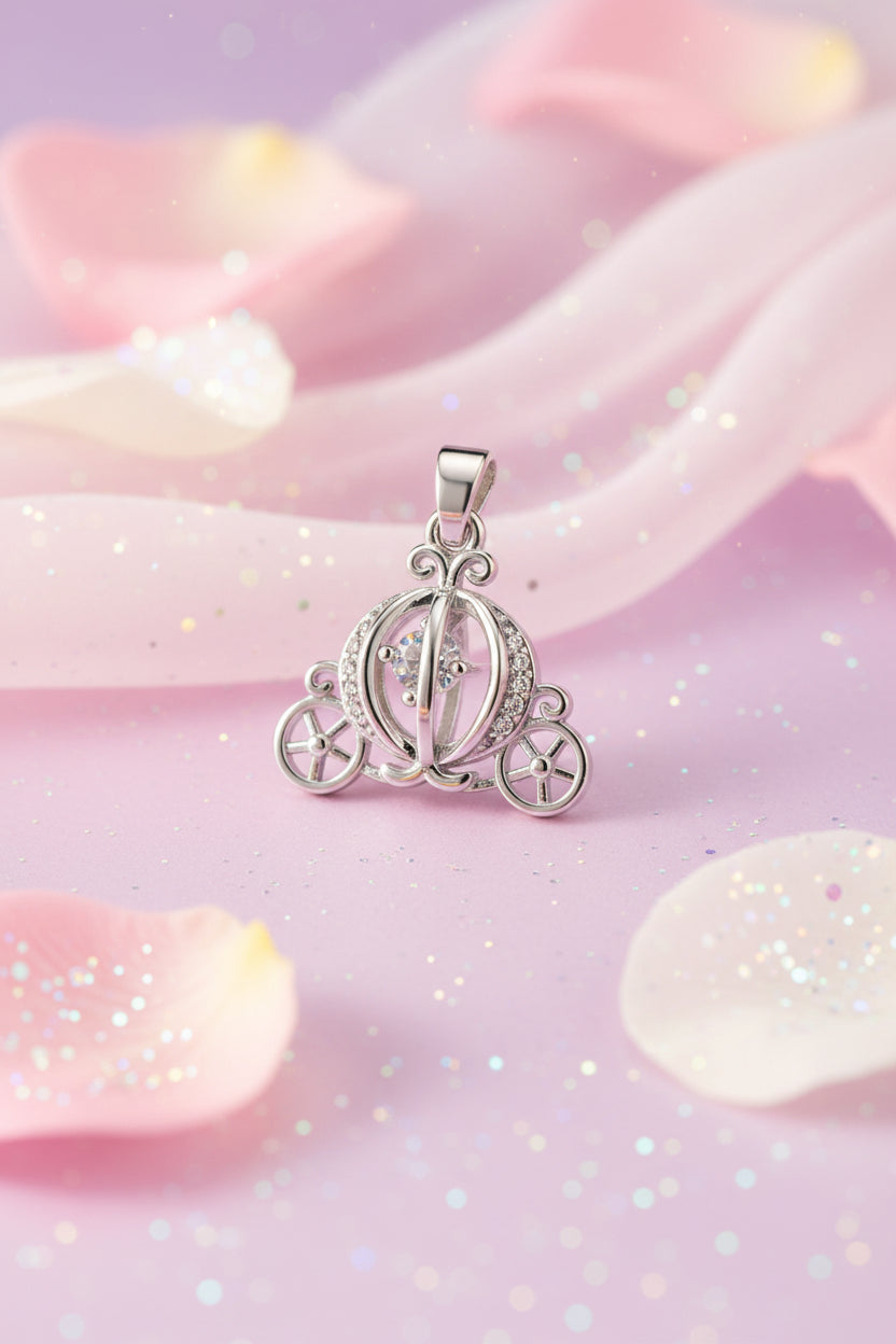 WHG CLEAR CINDERELLA CARRIAGE PENDANT