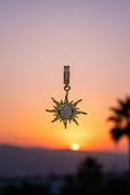 14K CLEAR SUN PENDANT