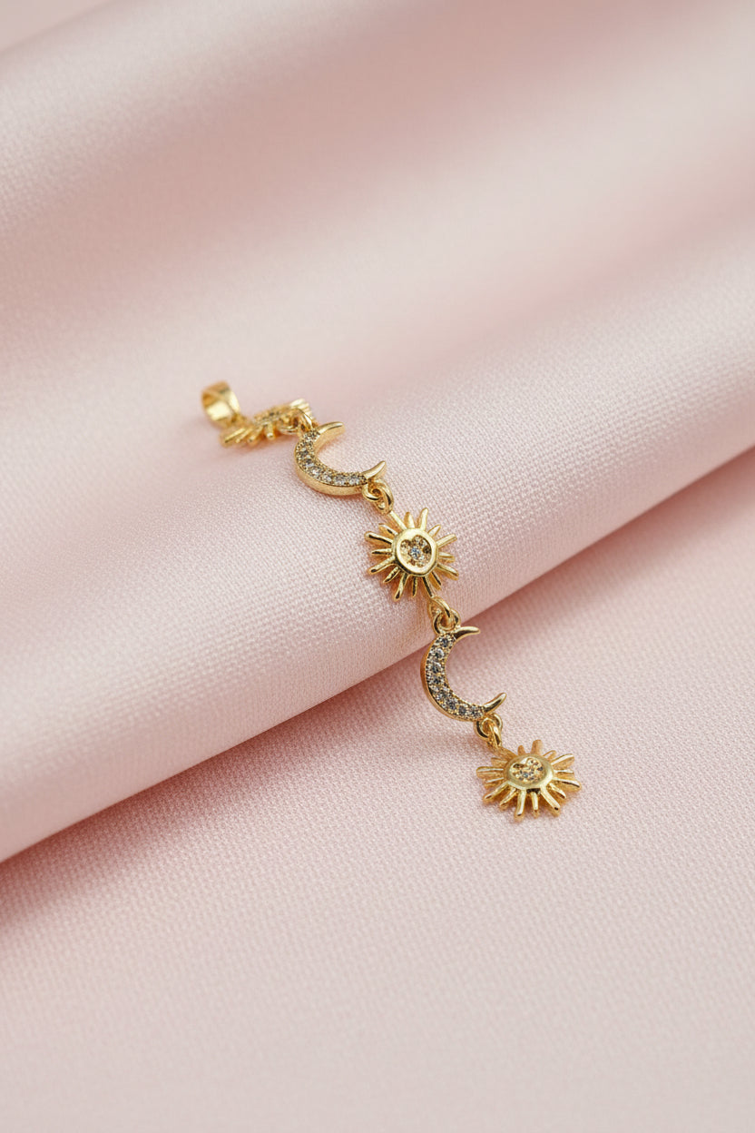 14K CELESTIAL TIERED PENDANT