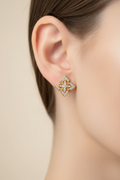 14K LV INSP FLOWER STUD RQ