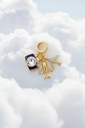 14K CAMERA & AIRPLANE PANDORA CHARM