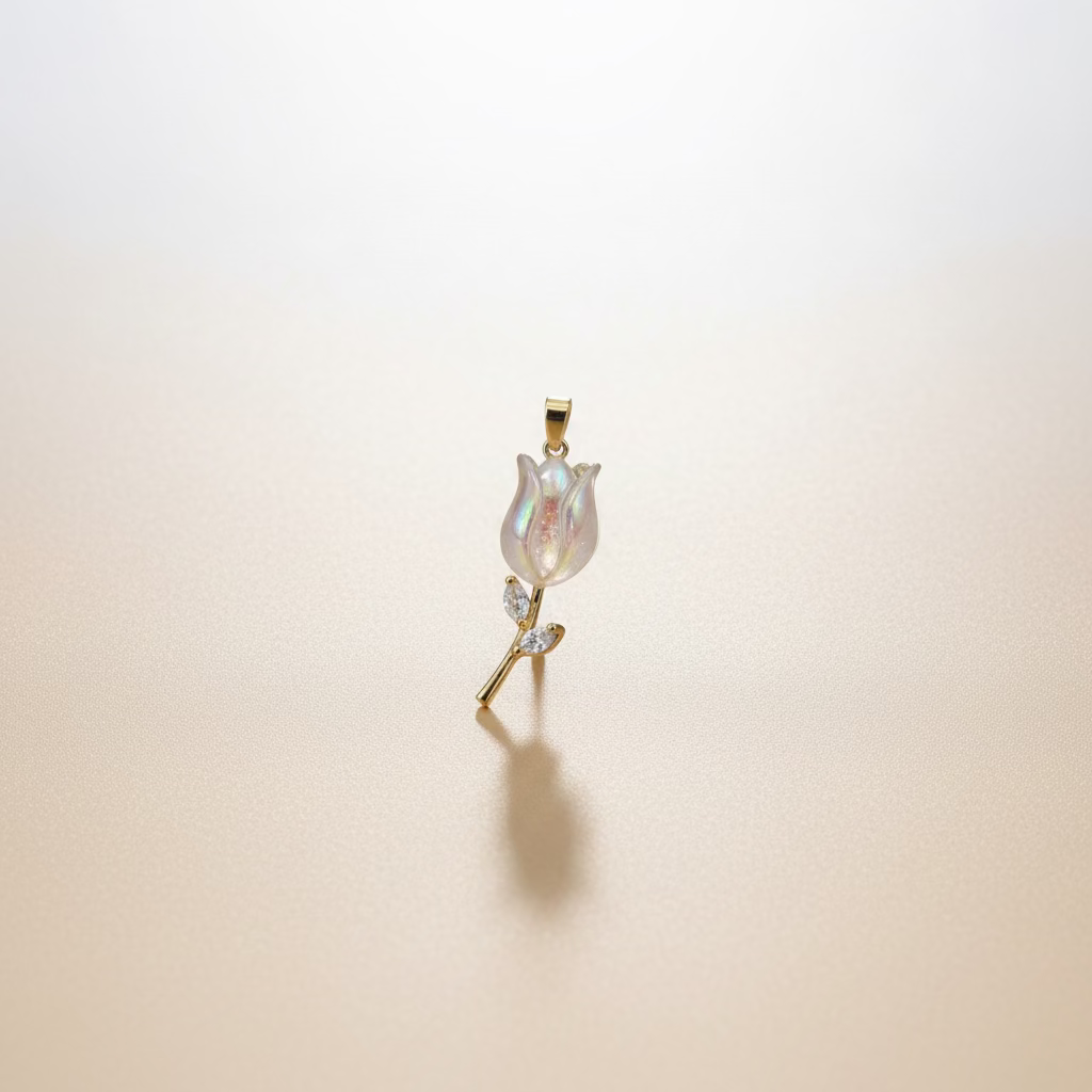 14K FLOWER PENDANT