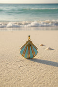 14K BLUE SEASHELL PENDANT