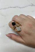 14K CLOVER & FENDI INSP RING