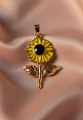 14K SUNFLOWER PENDANT