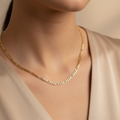 14K 18IN FIGARO NECKLACE 3N-45CM LCC-27180046