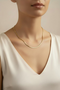 14K 24IN ROUND SNAKE NECKLACE 2.5N-60CM LCC-37200017