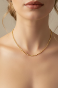 14K BALL CHAIN NECKLACE 3.2N-50CM LCC-29070035