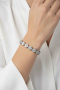 WHG CLEAR CLOVER TENNIS BRACELET