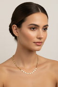 14K 20IN STARBURST-MIRROR VALENTINO CHAIN NECKLACE 2.3N-50CM LCC-36200039