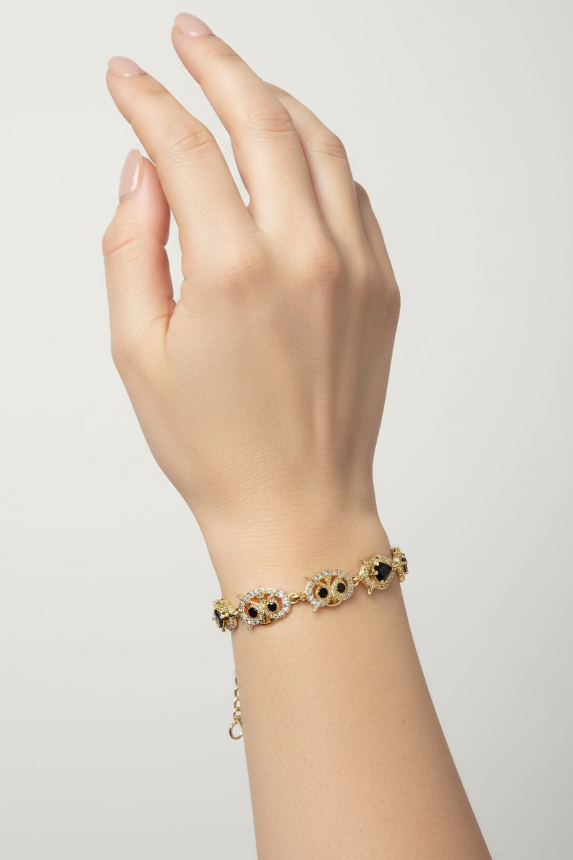14K OWL LINK BRACELET MS-23520002