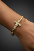 14K SAN JUAN VIRGIN CUBAN BRACELET X001142880