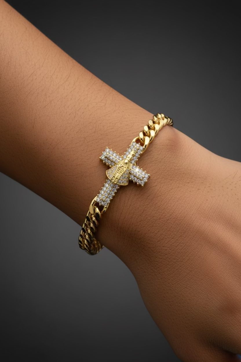 14K SAN JUAN VIRGIN CUBAN BRACELET X001142880