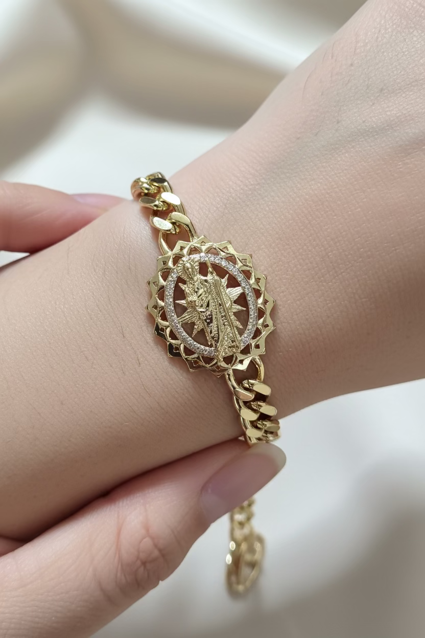14K CLEAR ST. JUDAH BRACELET MS-27900001