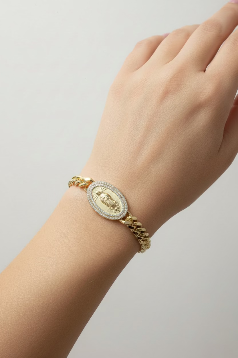 14K VIRGIN MARY BRACELET MS-26790002