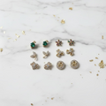 14K 6 PIECE STUD SAFETY BACK EARRING SET MR1643A