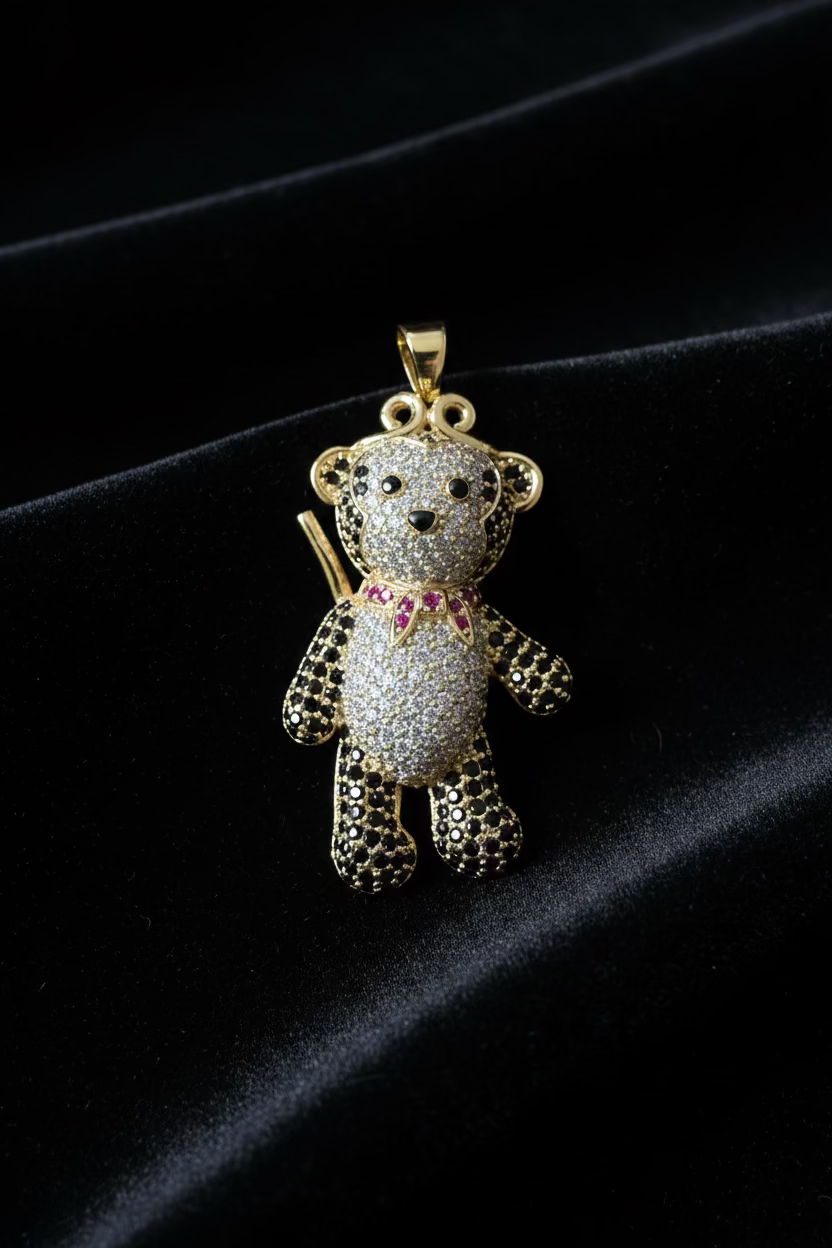 14K PRINCESS BEAR PENDANT XP