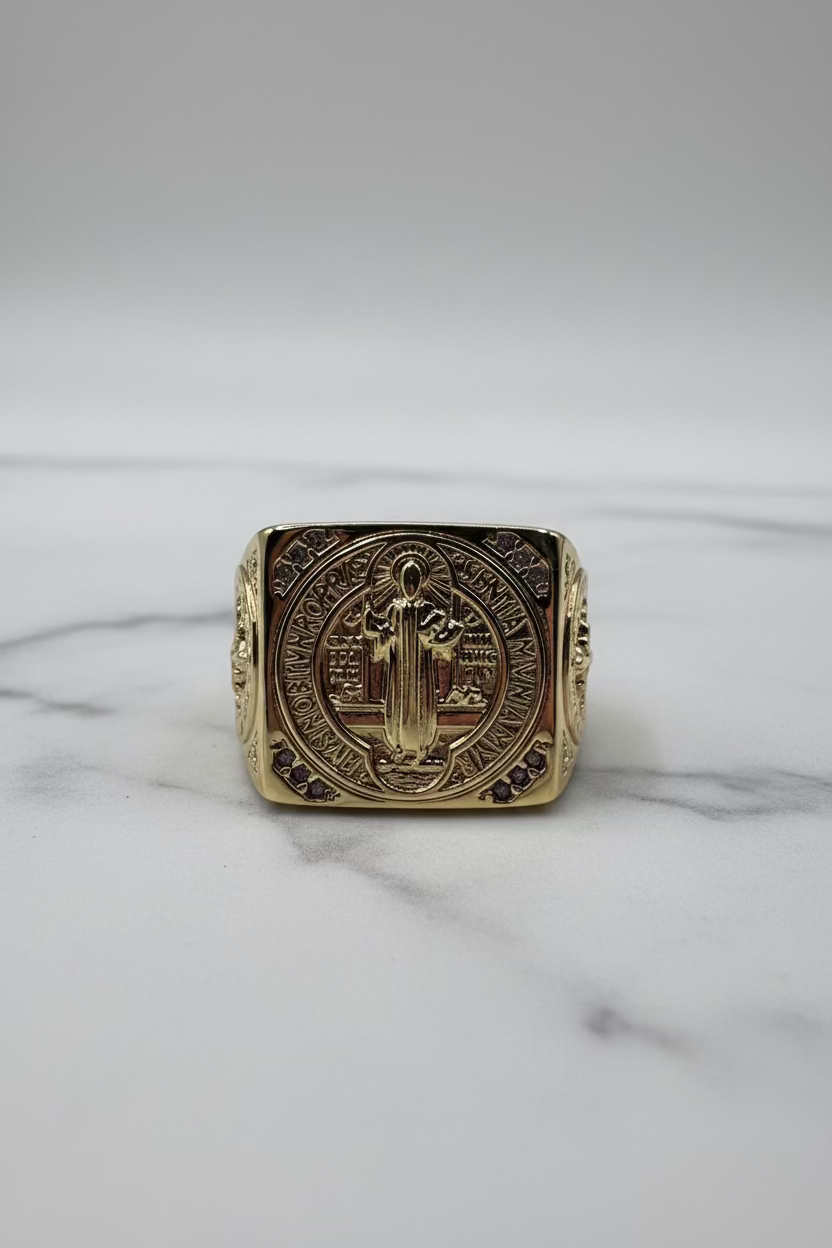 14K SAINT BENEDICT RING