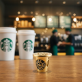 14K STARBUCKS COFFEE PANDORA PENDANT