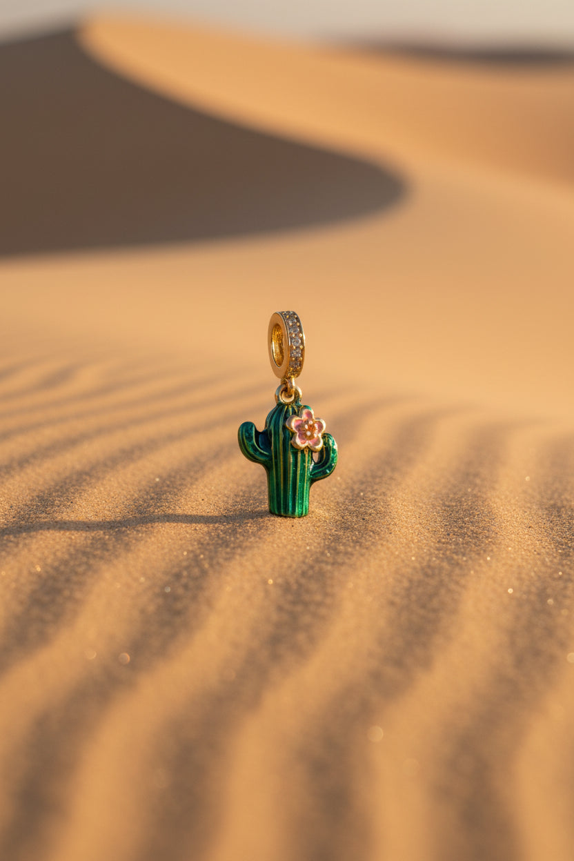 14K CACTUS PANDORA PENDANT CHARM
