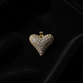 14K CLEAR HEART PENDANT