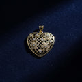 14K HEART FLOWERS PENDANT GS-23050001