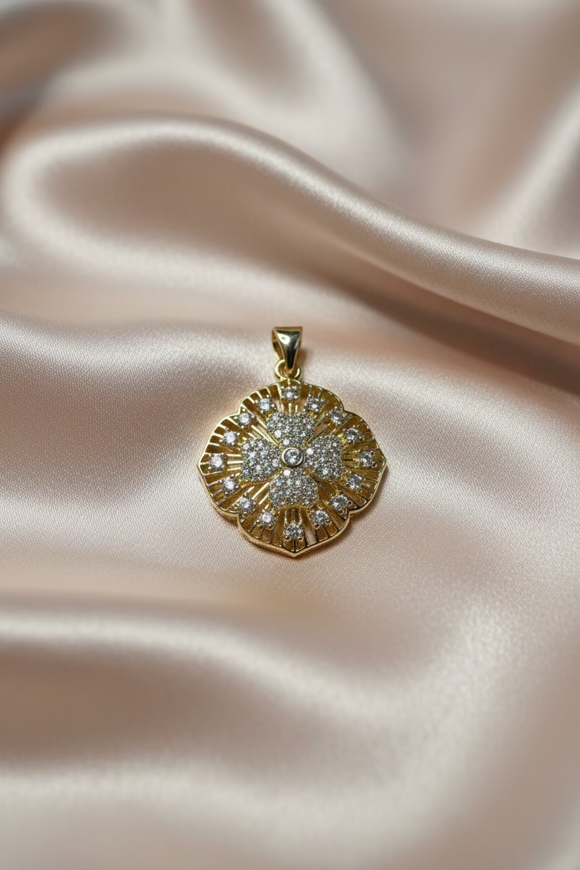 14K 4-LEAF CLOVER PENDANT GS-23130001