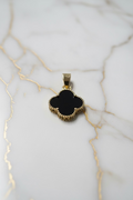 14K BLACK CLOVER PENDANT DC-89440003