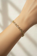 14K INFINITY HEART & STAR LINK BRACELET MS-14780001