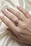 14K PINK SQUARE RING X001160084