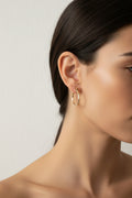 14K 1-IN DIAMOND CUTS HOOP EARRING R-21180421