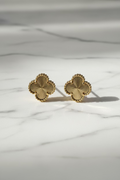14K CLOVER STUD EARRING TF51A