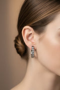 WHG HONEYCOMB HOOP EARRING RQ