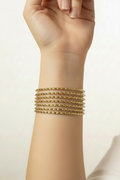 14K 7PC DIAMOND CUT BANGLE SET 2N-70# CH-10580005