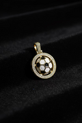14K SOCCER-THEMED PENDANT