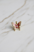 14K RED BUTTERFLY PENDANT