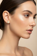 14K CLEAR TURTLE STUD EARRINGS YH-10670004