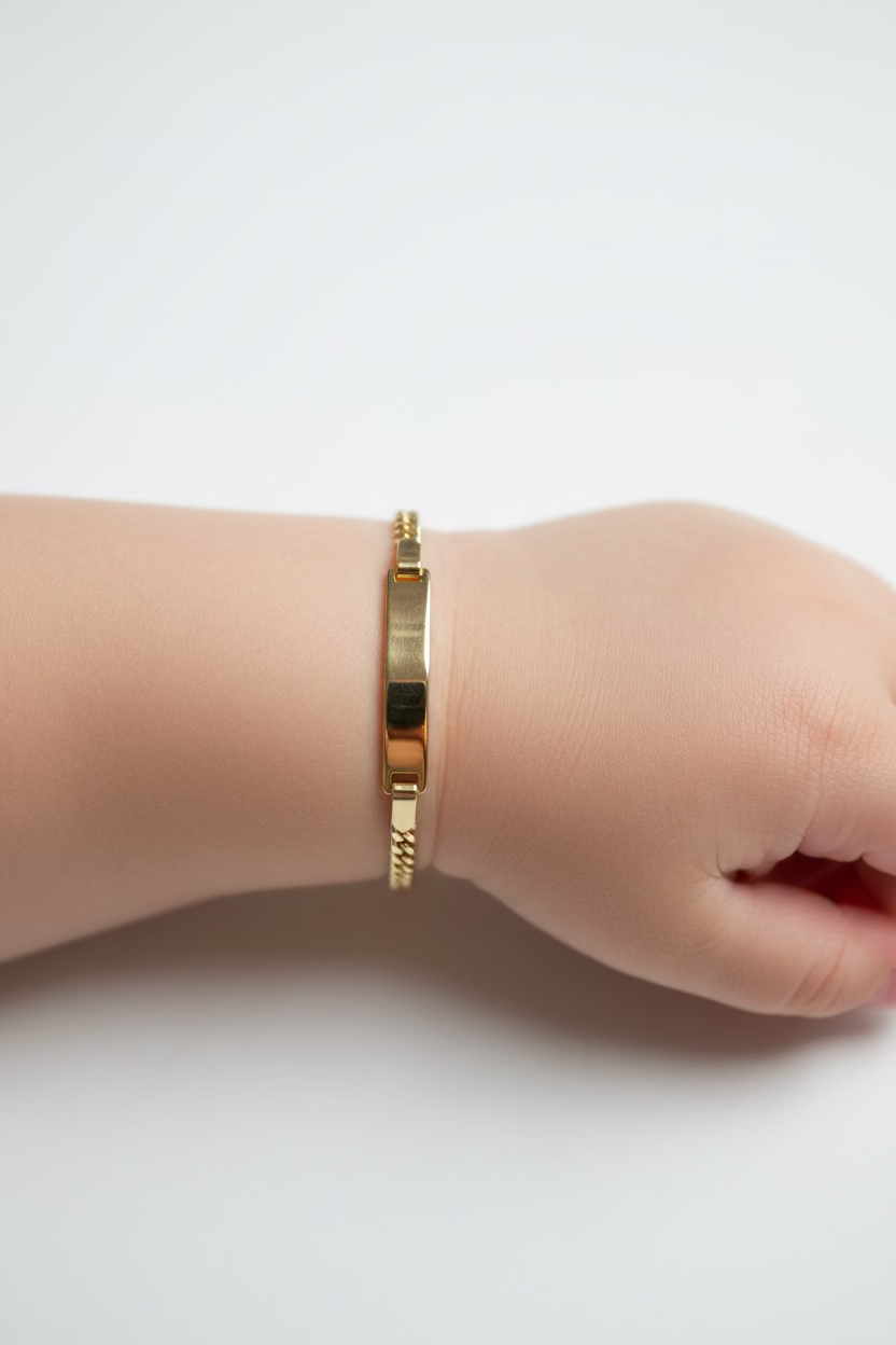 14K NAMEPLATE BRACELET 5N-3N-BB PS-01330002